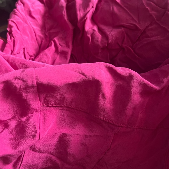 Club Monaco Fuchsia Button-Down with pockets Midi Dress - Picture 2 of 2